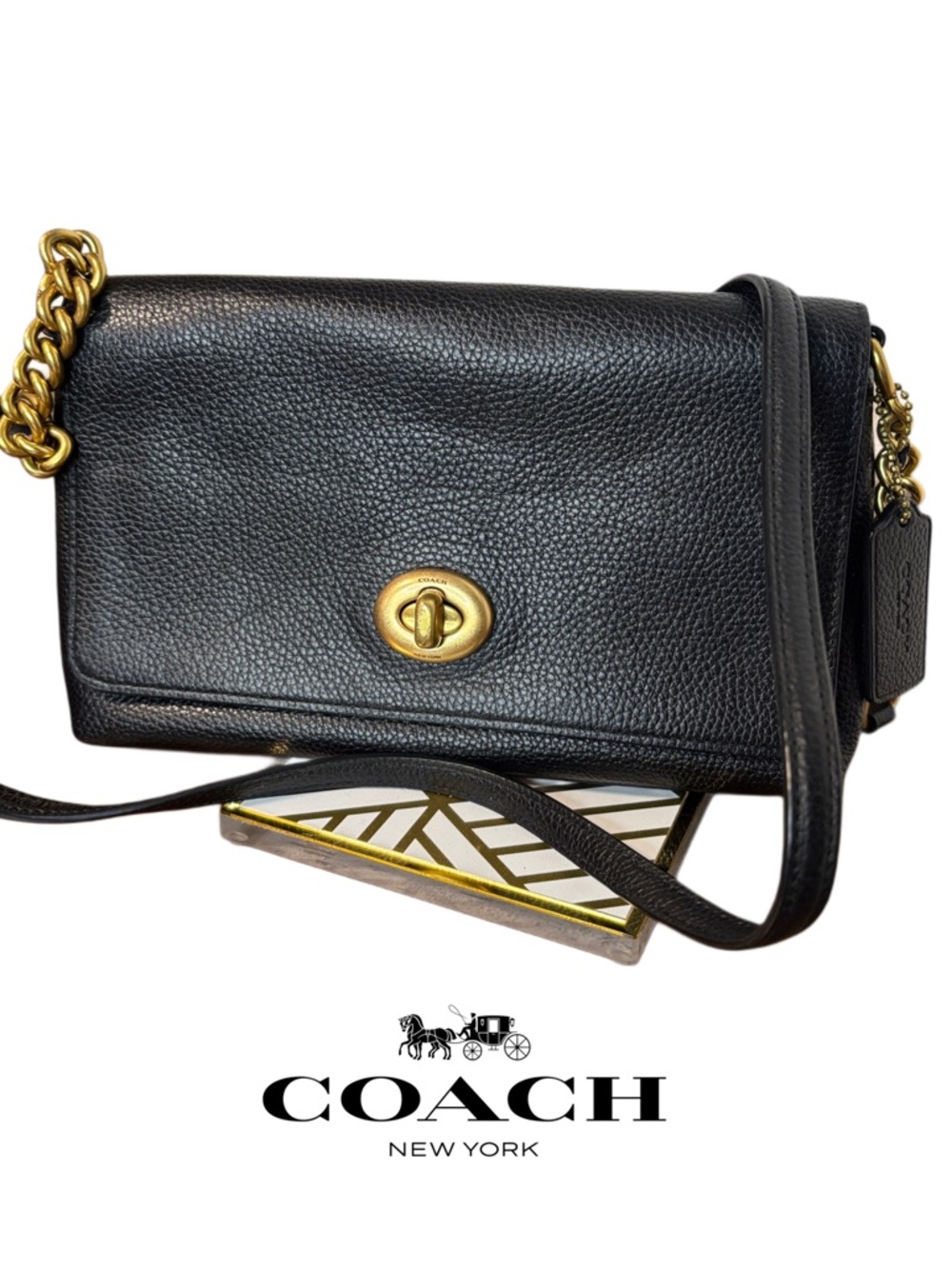 COACH CROSSTOWN X LEATHER CROSSBODY BAG